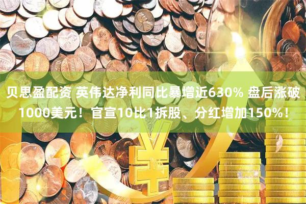 贝思盈配资 英伟达净利同比暴增近630% 盘后涨破1000美元！官宣10比1拆股、分红增加150%！